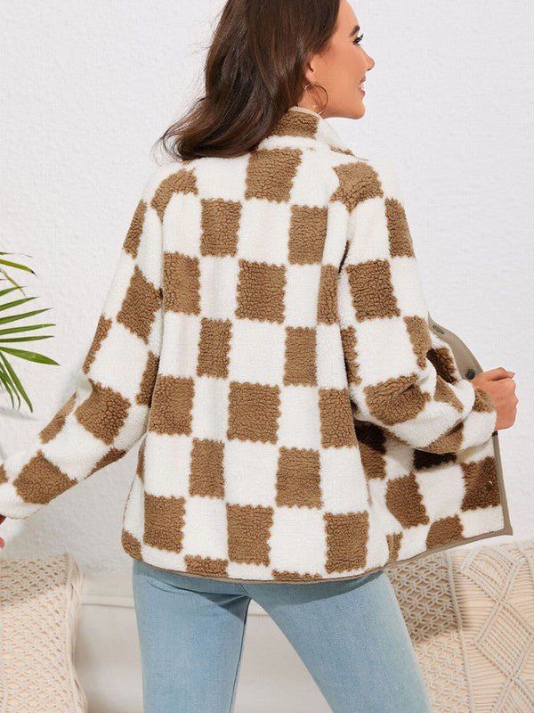 Checkered jacket - Bitsy Gypsy Boutique