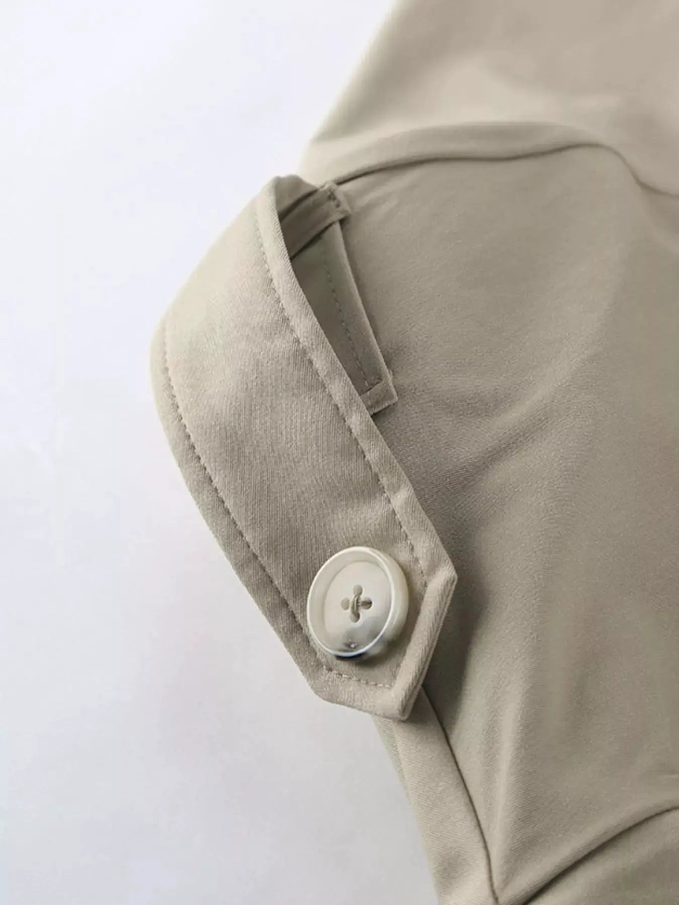 Chic Double-Breasted Belted Trench Coat by Trendsi