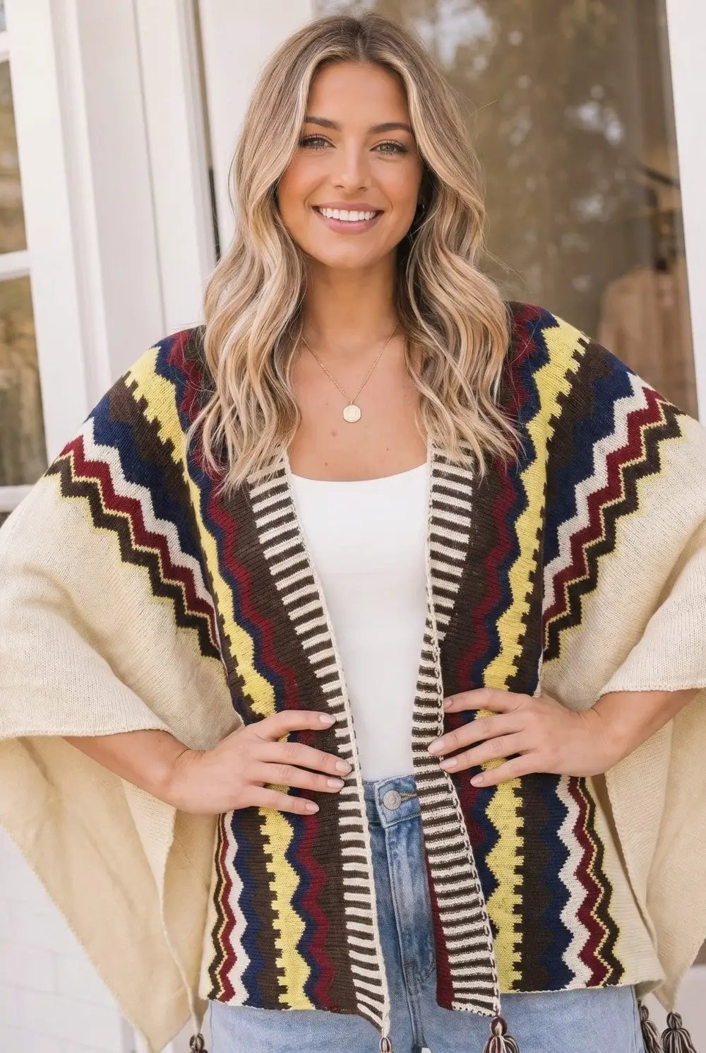 Chilly Nights Kimono Wrap with Tassel Tie - Bitsy Gypsy Boutique