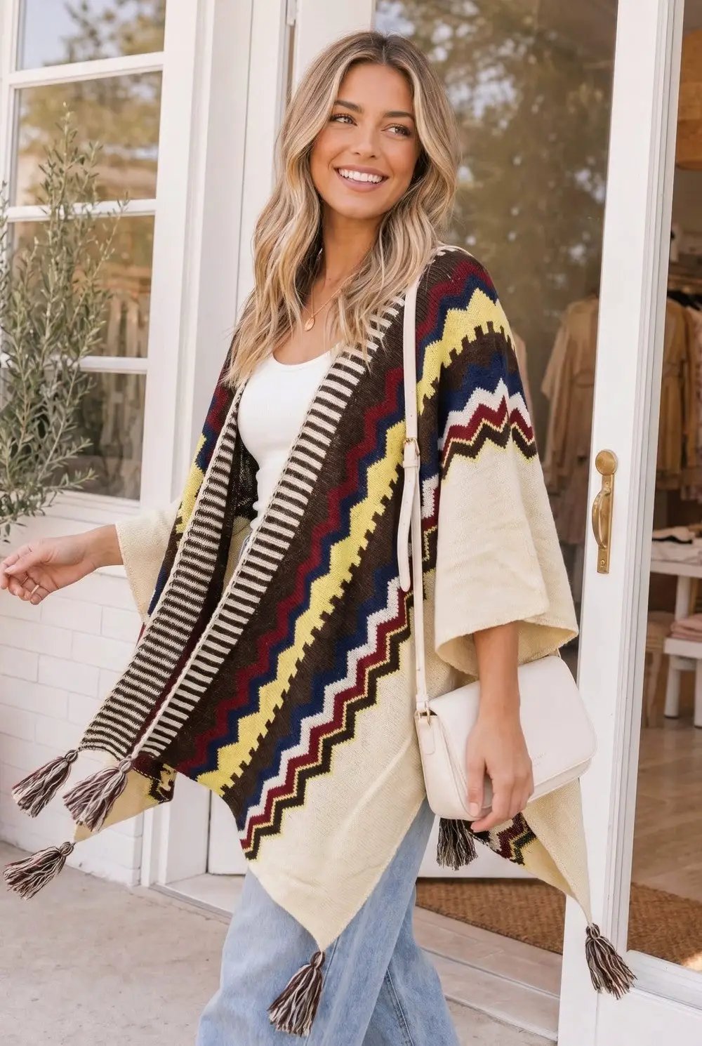 Chilly Nights Kimono Wrap with Tassel Tie - Bitsy Gypsy Boutique