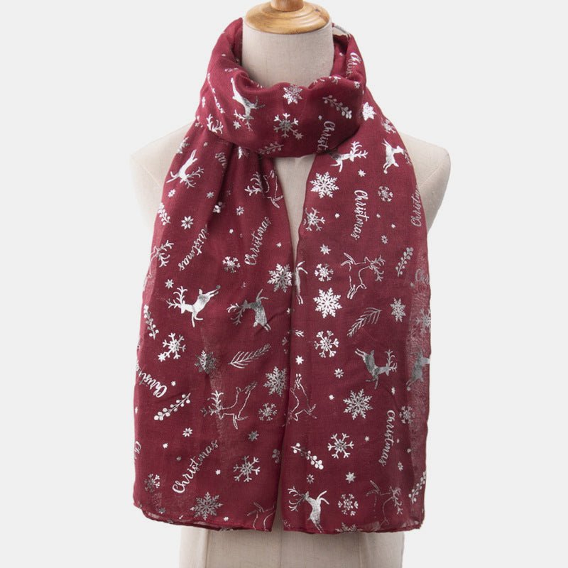 Christmas Element Polyester Scarf - Bitsy Gypsy Boutique