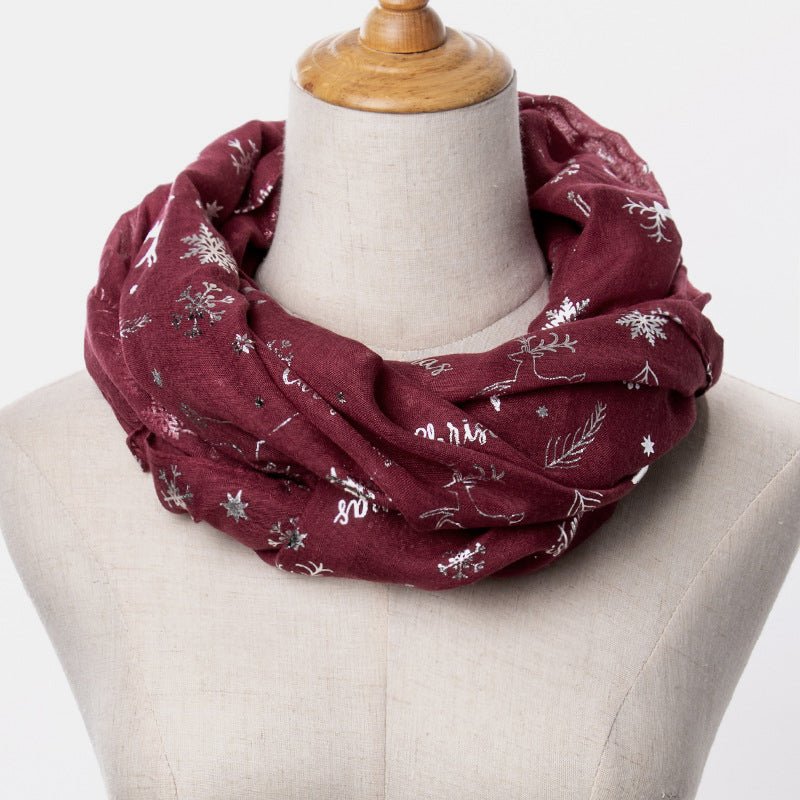 Christmas Element Polyester Scarf - Bitsy Gypsy Boutique