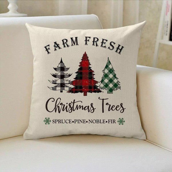 Christmas Throw Pillow Covers, 18x18in - Bitsy Gypsy Boutique