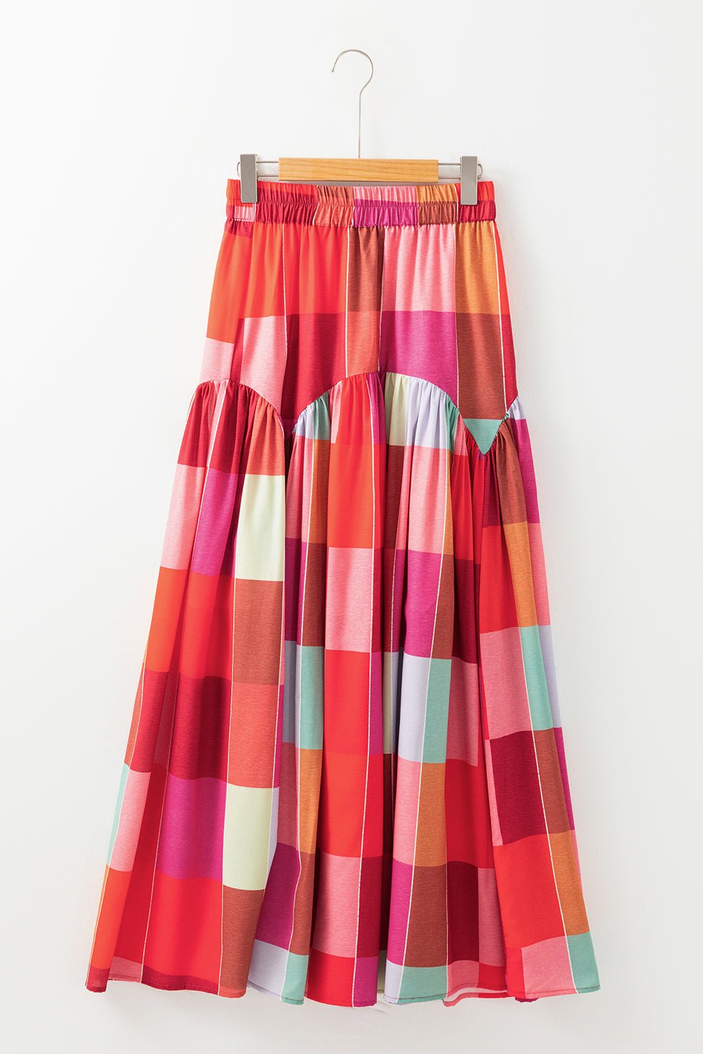 Color Block Elastic Waist Maxi Skirt - Bitsy Gypsy Boutique