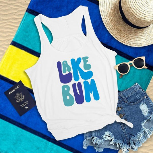 Colorful Lake Bum Graphic Tank - Bitsy Gypsy Boutique