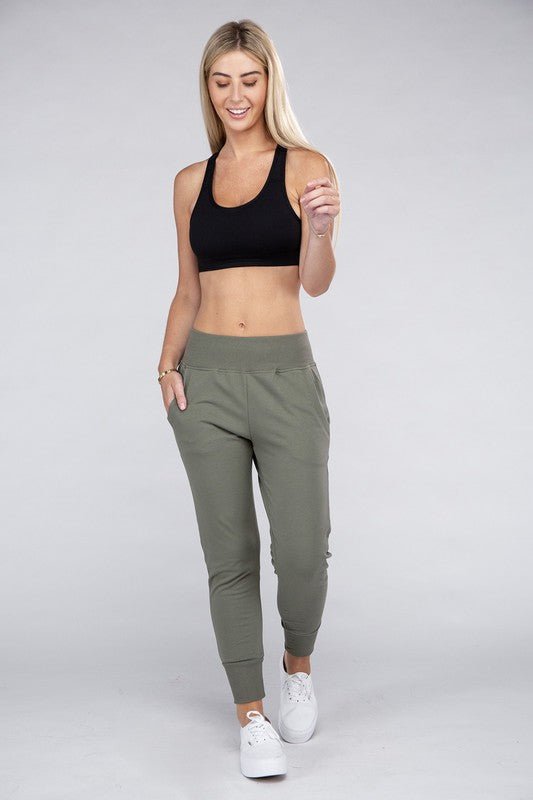 Comfy Stretch Lounge Sweat Pants - Bitsy Gypsy Boutique