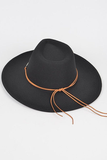 Concho Hatband Faux Wool Fedora Hat - Bitsy Gypsy Boutique