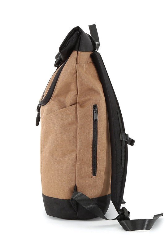 COURIER - INSPIRED URBAN BACKPACK - MOCHA - Bitsy Gypsy Boutique