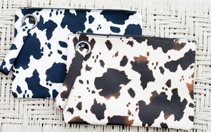 Cow Print Oversized Everyday Clutch - Bitsy Gypsy Boutique