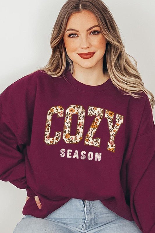 Cozy Season Graphic Sweatshirt - Bitsy Gypsy Boutique