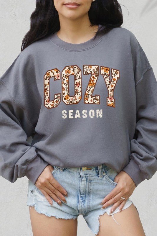 Cozy Season Graphic Sweatshirt - Bitsy Gypsy Boutique