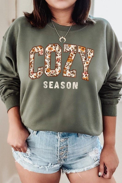 Cozy Season Graphic Sweatshirt - Bitsy Gypsy Boutique