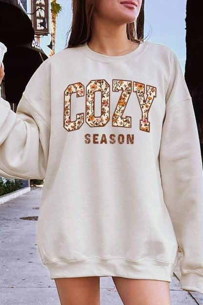 Cozy Season Graphic Sweatshirt - Bitsy Gypsy Boutique