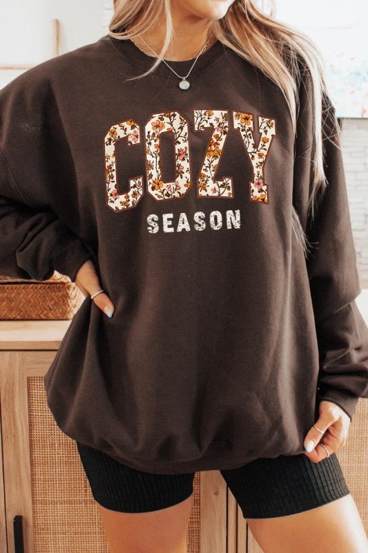Cozy Season Graphic Sweatshirt - Bitsy Gypsy Boutique