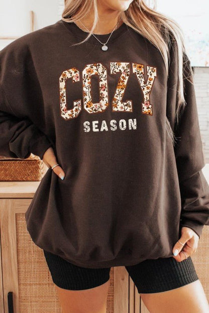 Cozy Season Graphic Sweatshirt - Bitsy Gypsy Boutique