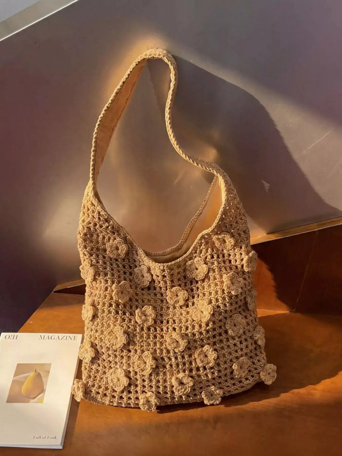 Crochet Floral Shoulder Bag - Bitsy Gypsy Boutique