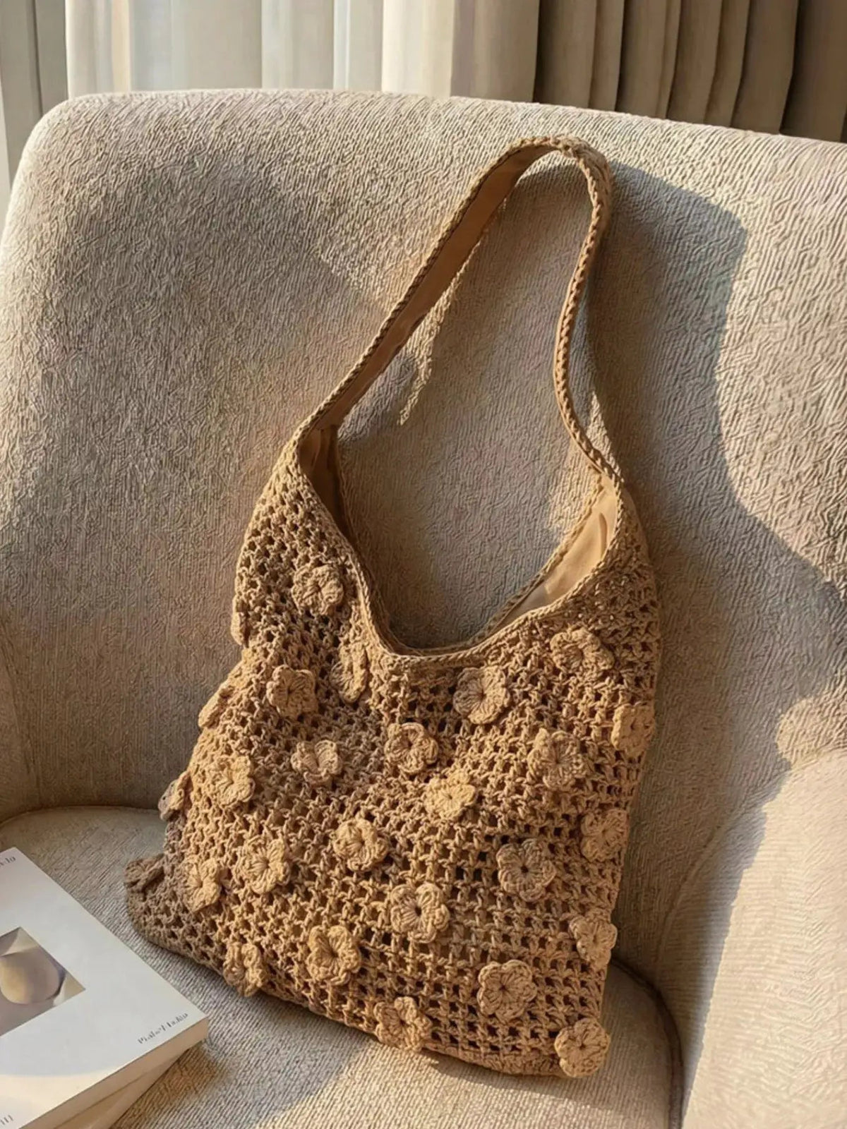 Crochet Floral Shoulder Bag - Bitsy Gypsy Boutique