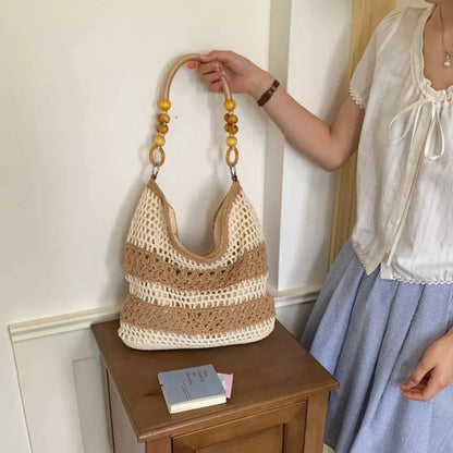 Crochet Knit Shoulder Bag - Bitsy Gypsy Boutique