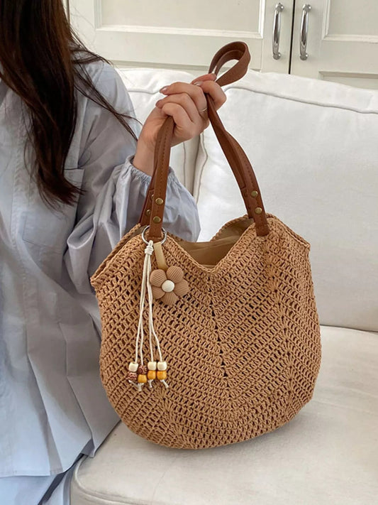 Crochet Knit Shoulder Bag - Bitsy Gypsy Boutique