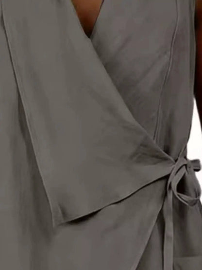 Tie Detail Sleeveless Top by Trendsi