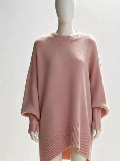 Oversized Batwing Sleeve Sweater by Trendsi