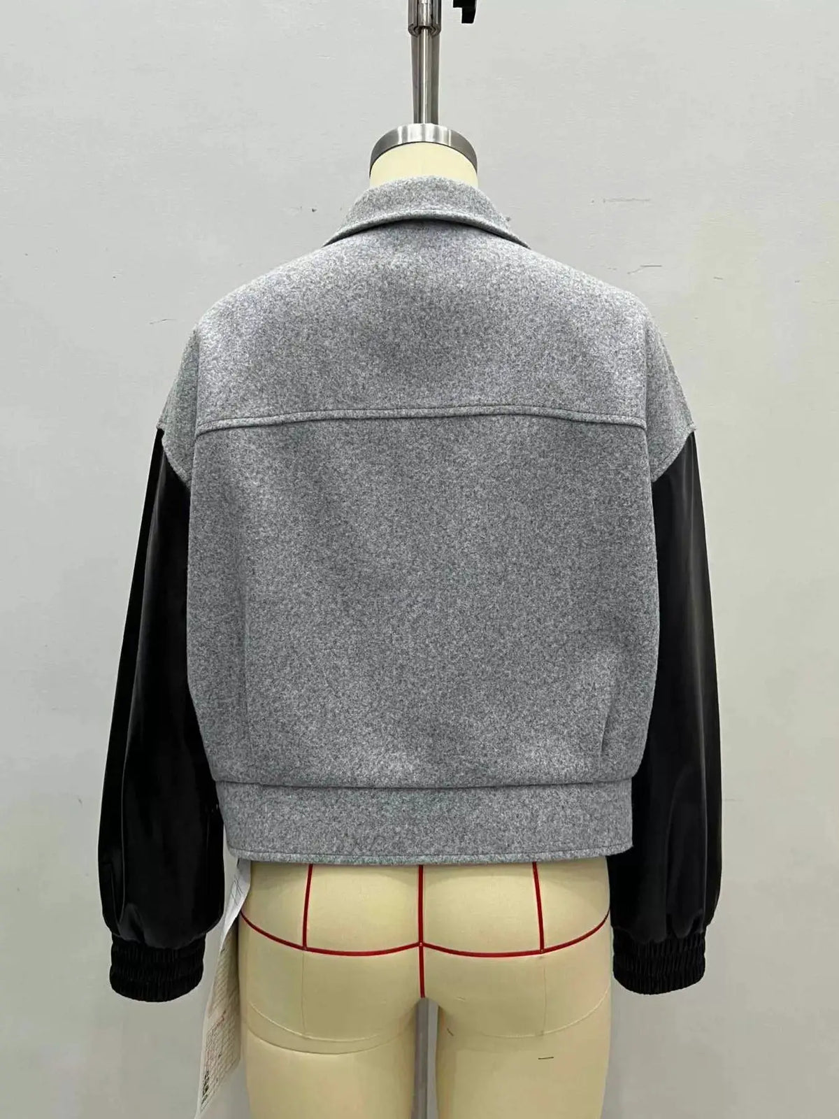 Color Block Zip-Up Jacket by Trendsi