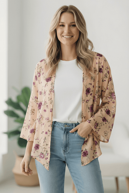 Dainty Layers Floral Kimono - Bitsy Gypsy Boutique