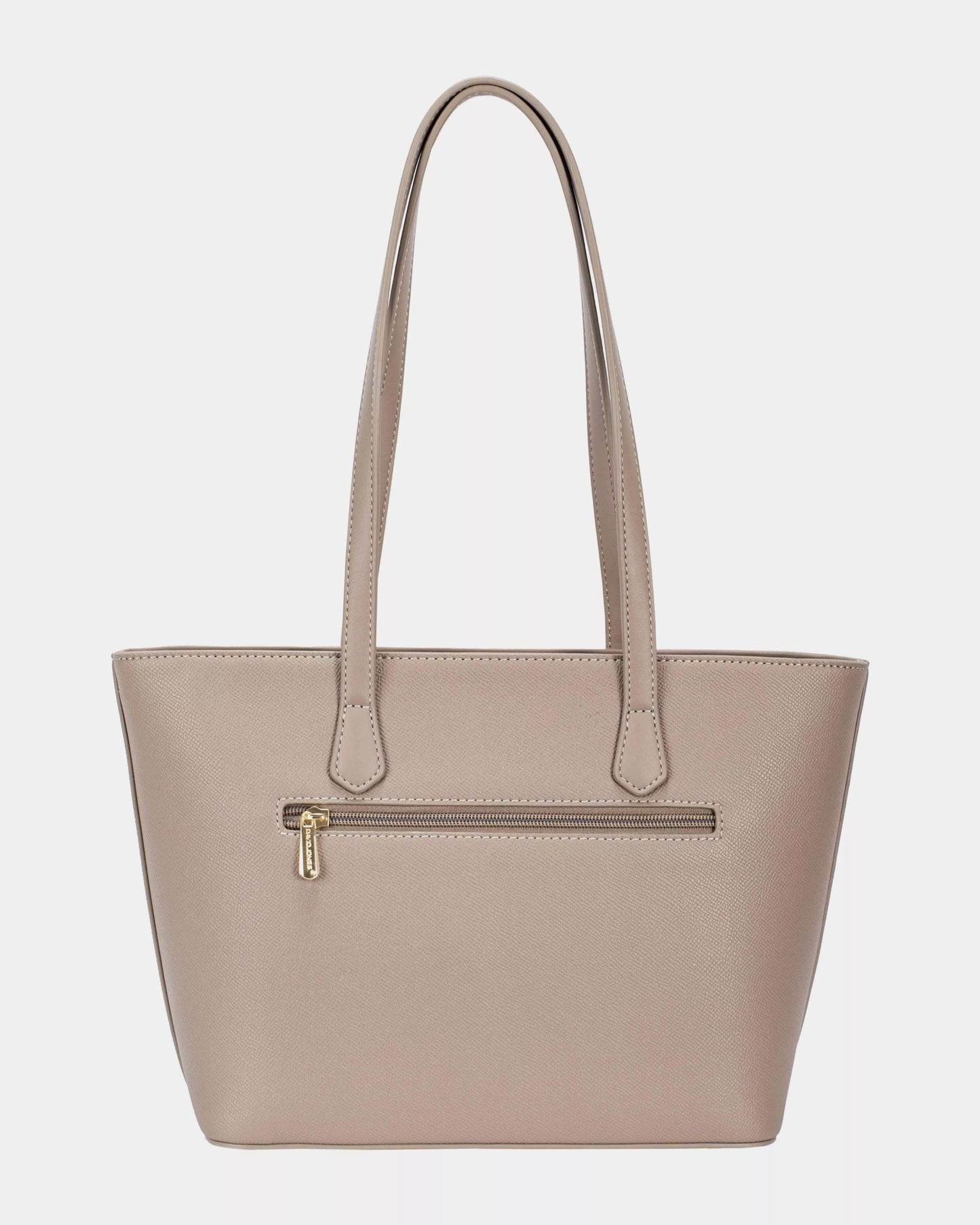 David Jones Leather Tote Bag with Gold Hardware - Bitsy Gypsy Boutique
