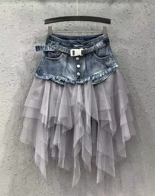 Denim tutu skirt - Bitsy Gypsy Boutique