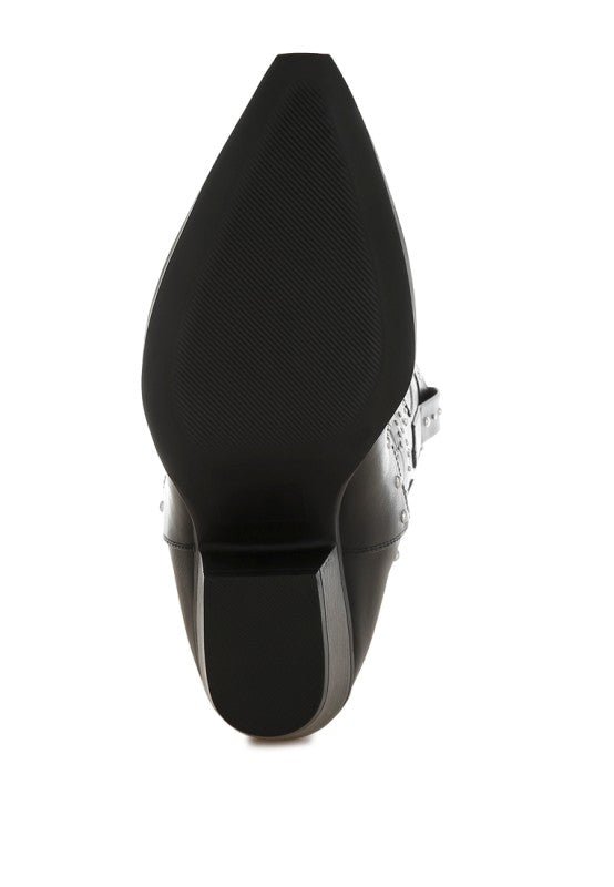 Dockery Studs Embellished Cowboy Boots - Bitsy Gypsy Boutique