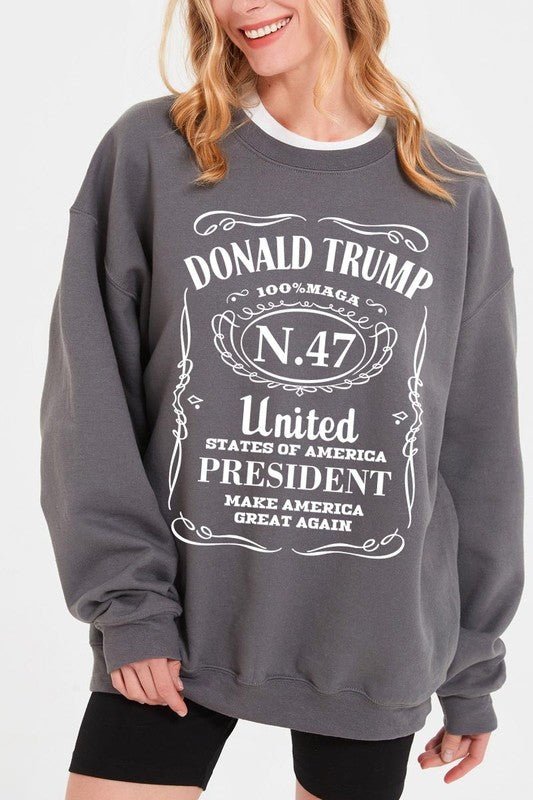 Donald Trump USA President 47 Maga Sweatshirts - Bitsy Gypsy Boutique