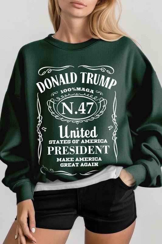 Donald Trump USA President 47 Maga Sweatshirts - Bitsy Gypsy Boutique