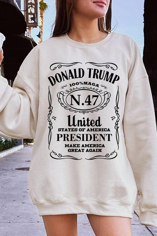 Donald Trump USA President 47 Maga Sweatshirts - Bitsy Gypsy Boutique