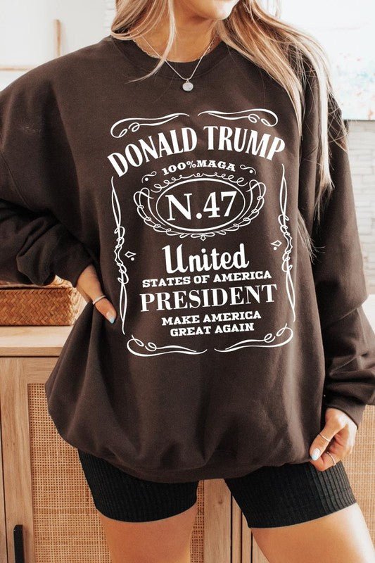 Donald Trump USA President 47 Maga Sweatshirts - Bitsy Gypsy Boutique