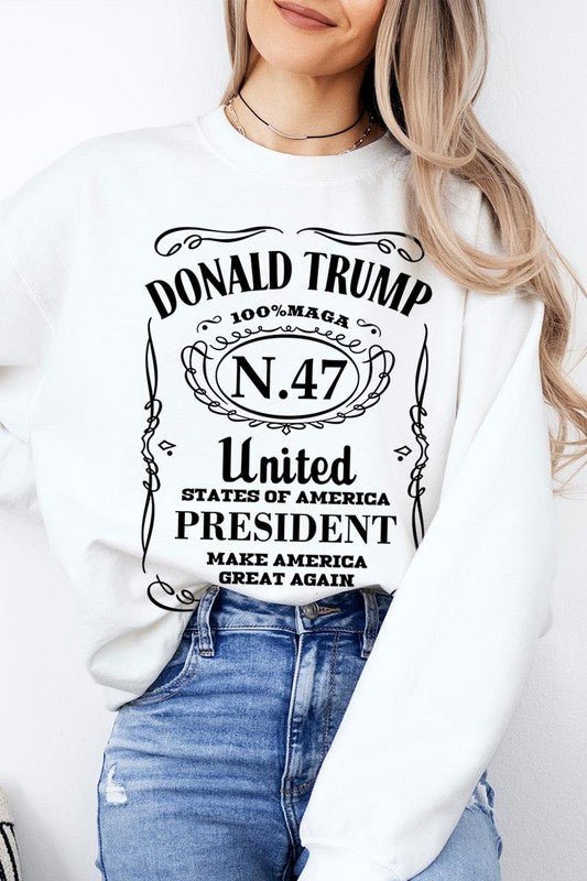 Donald Trump USA President 47 Maga Sweatshirts - Bitsy Gypsy Boutique