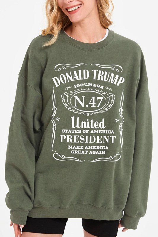 Donald Trump USA President 47 Maga Sweatshirts - Bitsy Gypsy Boutique