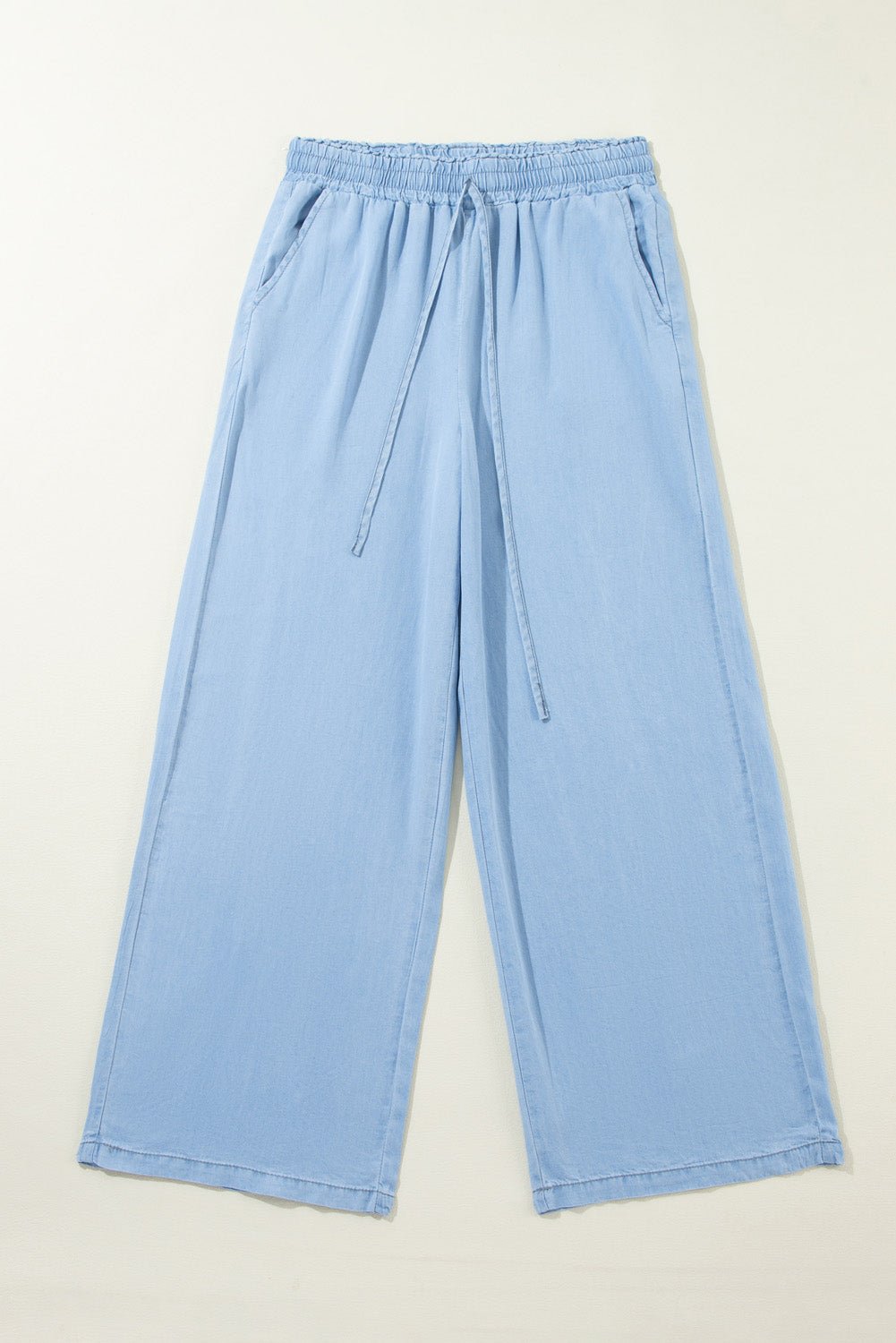 Drawstring Wide Leg Jeans - Bitsy Gypsy Boutique