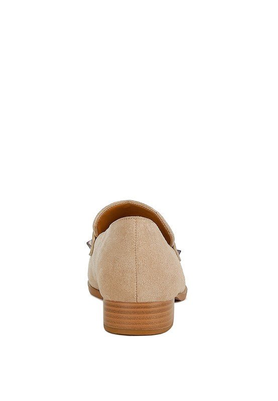 Durance Studded Suede Loafers - Bitsy Gypsy Boutique