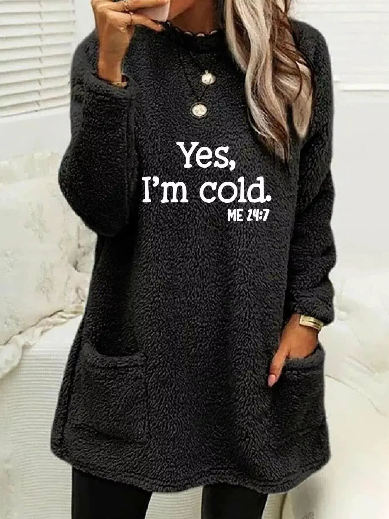Full Size Letter Long Sleeve Fleece Sweatshirt Plus Size by Trendsi