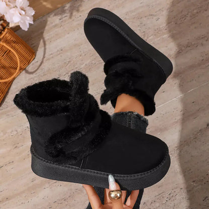 Round Toe Platform Boots by Trendsi