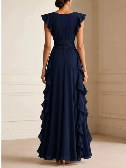 Ruffled Surplice Sleeveless Maxi Dress by Trendsi