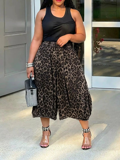 Elastic Waist Wide Leg Pants by Trendsi