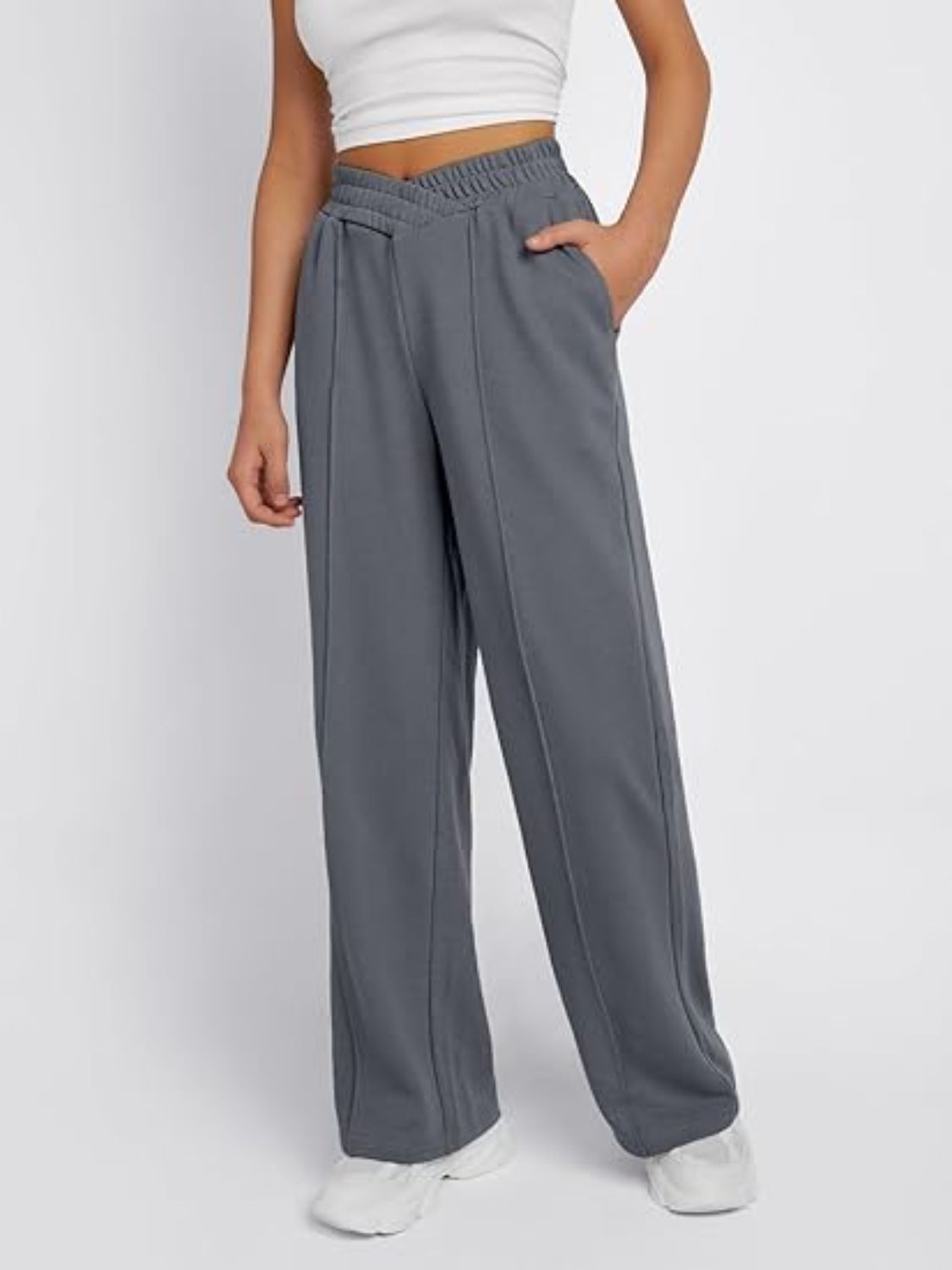 Elastic Waist Wide Leg Pants - Bitsy Gypsy Boutique