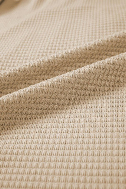 Eyelet Embroidered Patchwork Ruffle Neck Blouse - Bitsy Gypsy Boutique