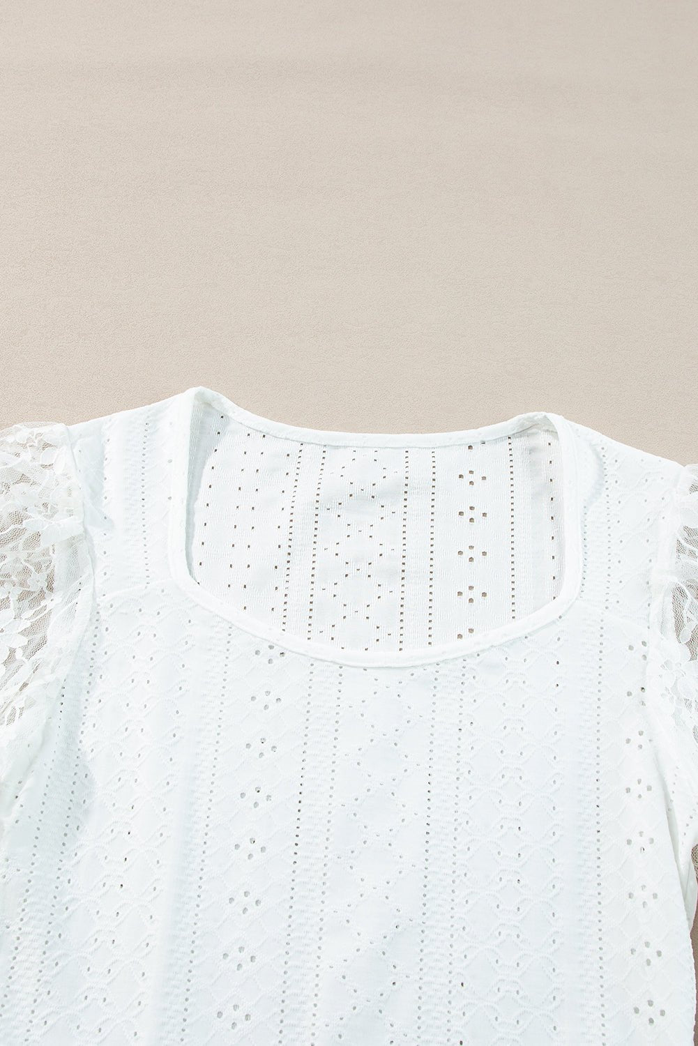 Eyelet Lace Long Sleeve Bodysuit - Bitsy Gypsy Boutique