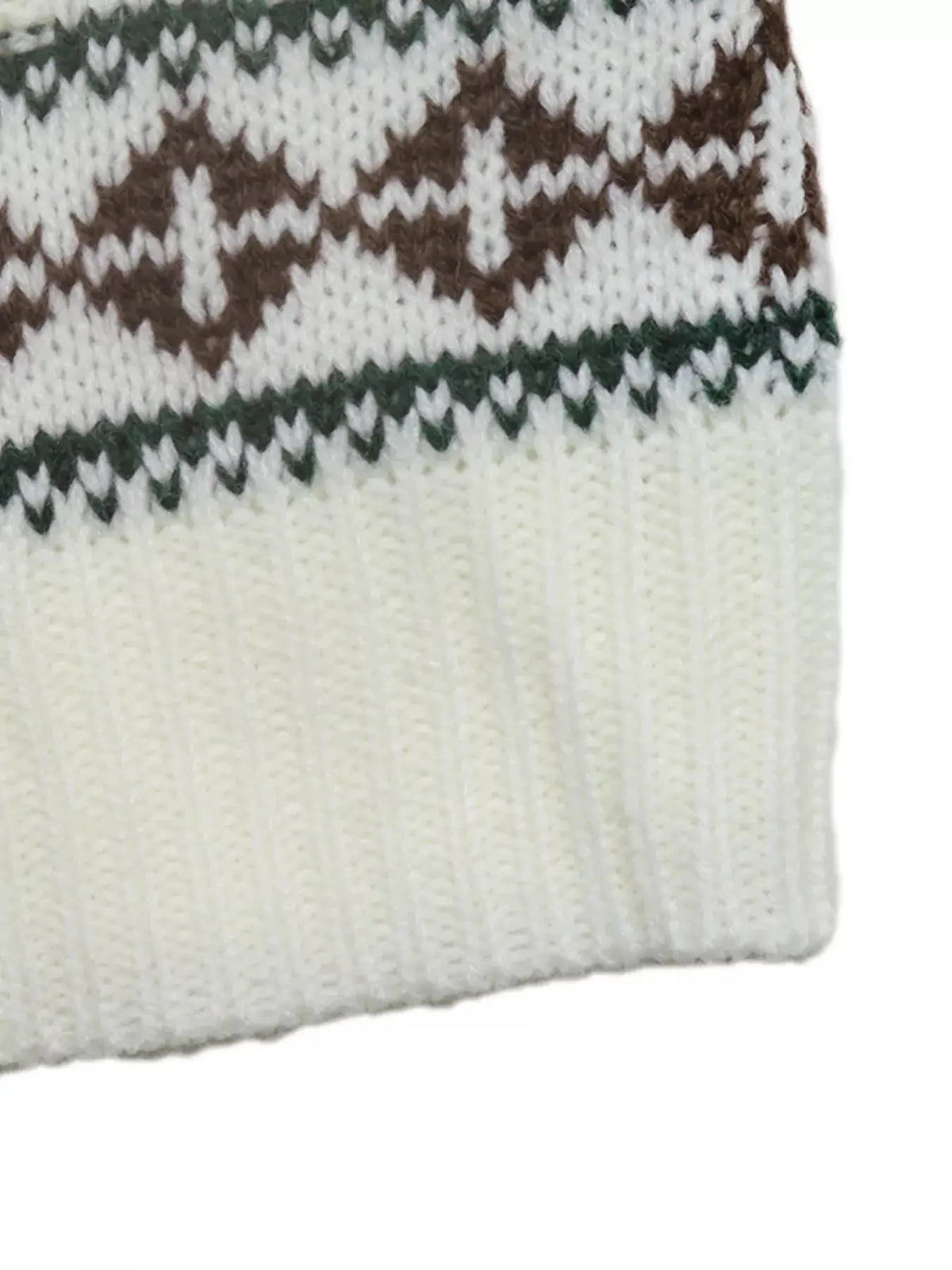 Christmas Reindeer Pattern Cable Knit Sweater by Trendsi