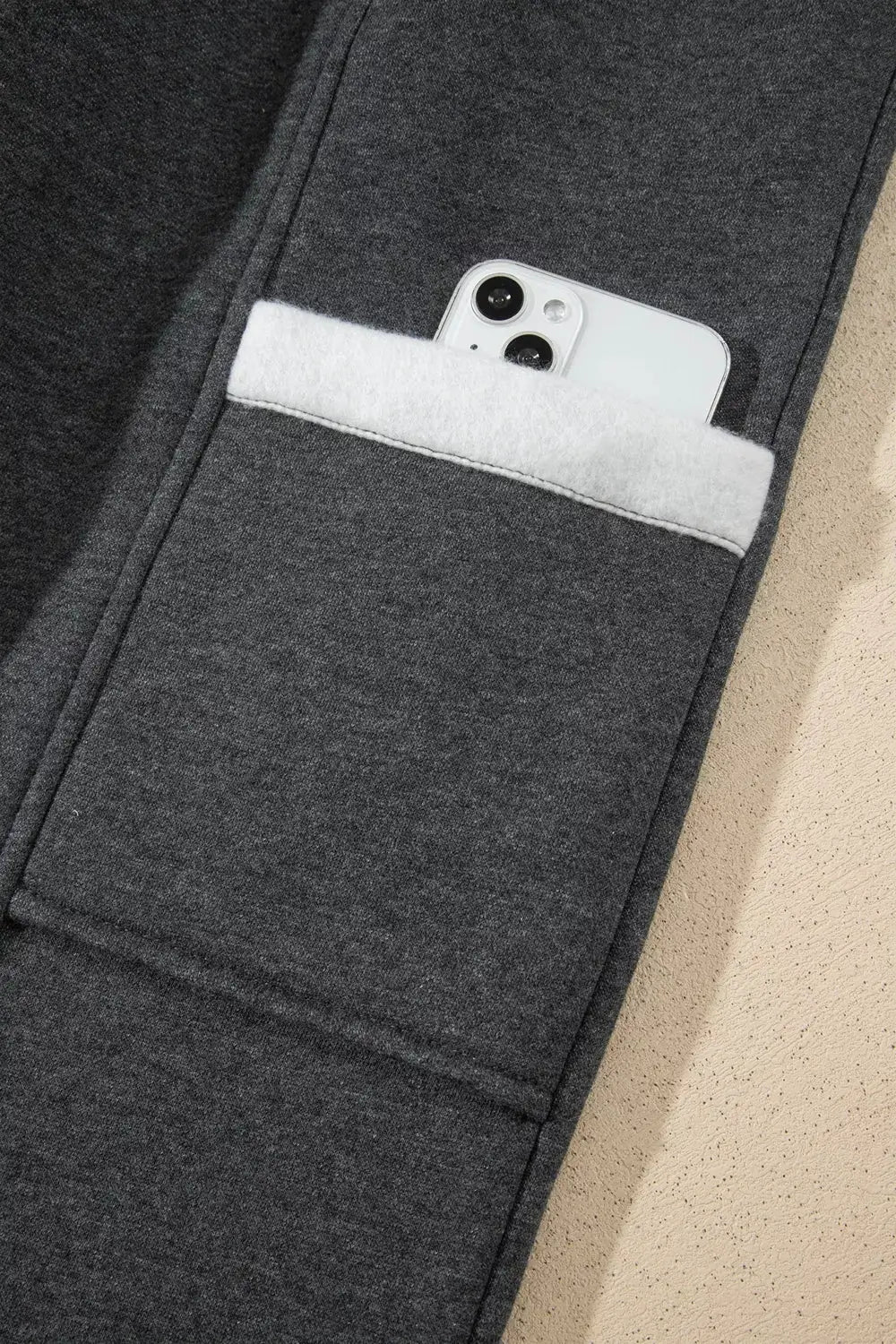 Crew Neck Long Sleeve Top and Joggers Set by Trendsi