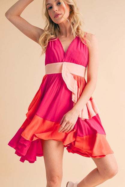 Faith Colorblock Dress - Bitsy Gypsy Boutique