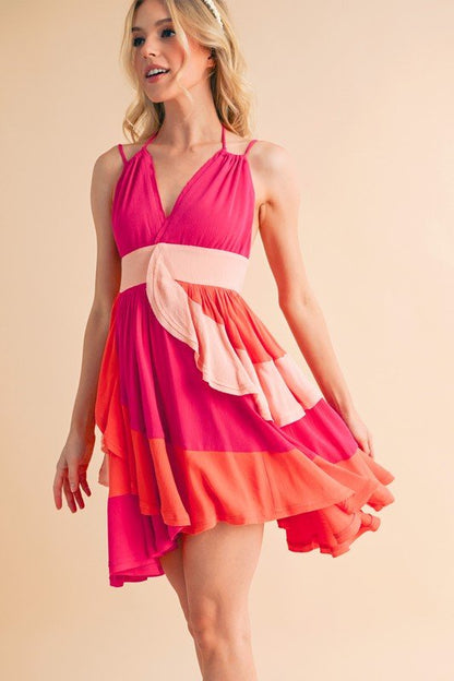 Faith Colorblock Dress - Bitsy Gypsy Boutique