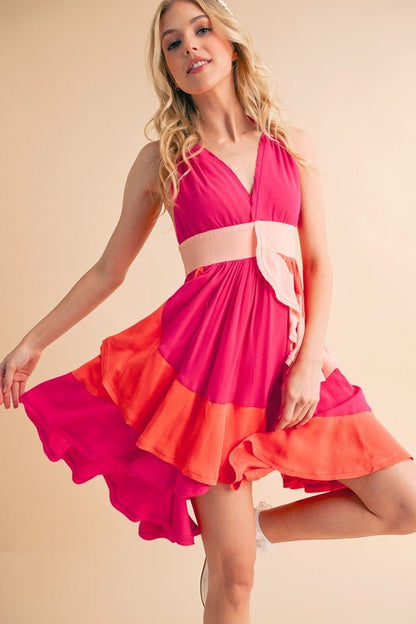 Faith Colorblock Dress - Bitsy Gypsy Boutique